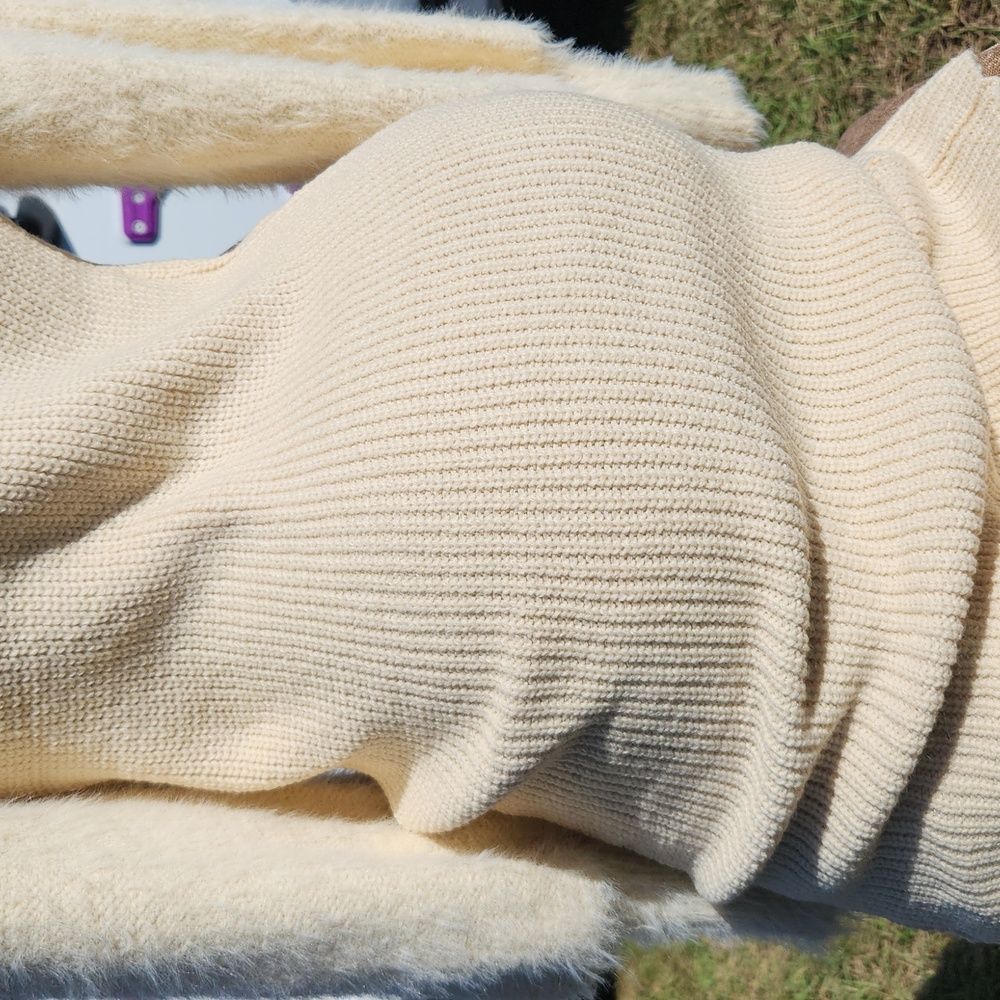 Thick Winter Knitted Bodycon Ribbed Sweater Dress - Picture 17 of 17